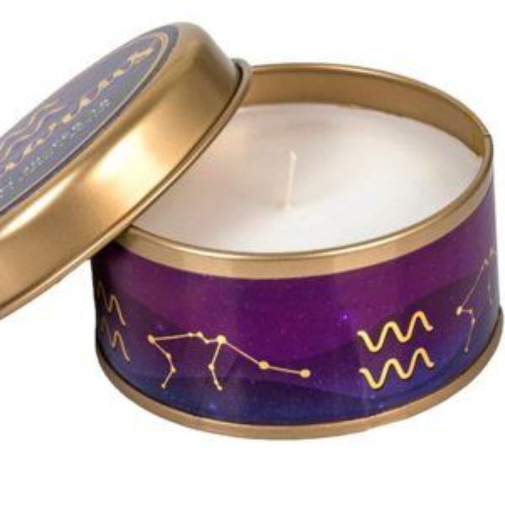 HP!! 🎉🎈Zodiac Sign Gift Candle in Decorative Tin